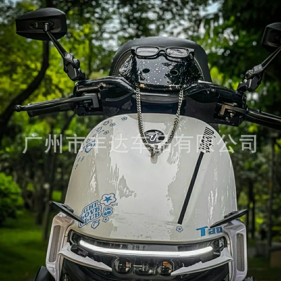 Vehículo eléctrico modificado ala de ventilador universal adecuada para el ternero 9 accesorios scooter derecho y derecho cuchillo de aire decoración pegatina de color