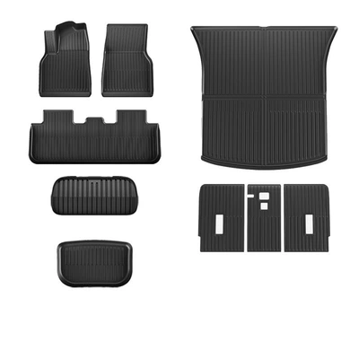 Modelə uyğun ayaqaltı — for the New Version of - renewed-y-single-layer-floor-mats-front-and-rear-trunk-mat-three-piece-set-backrest-mat