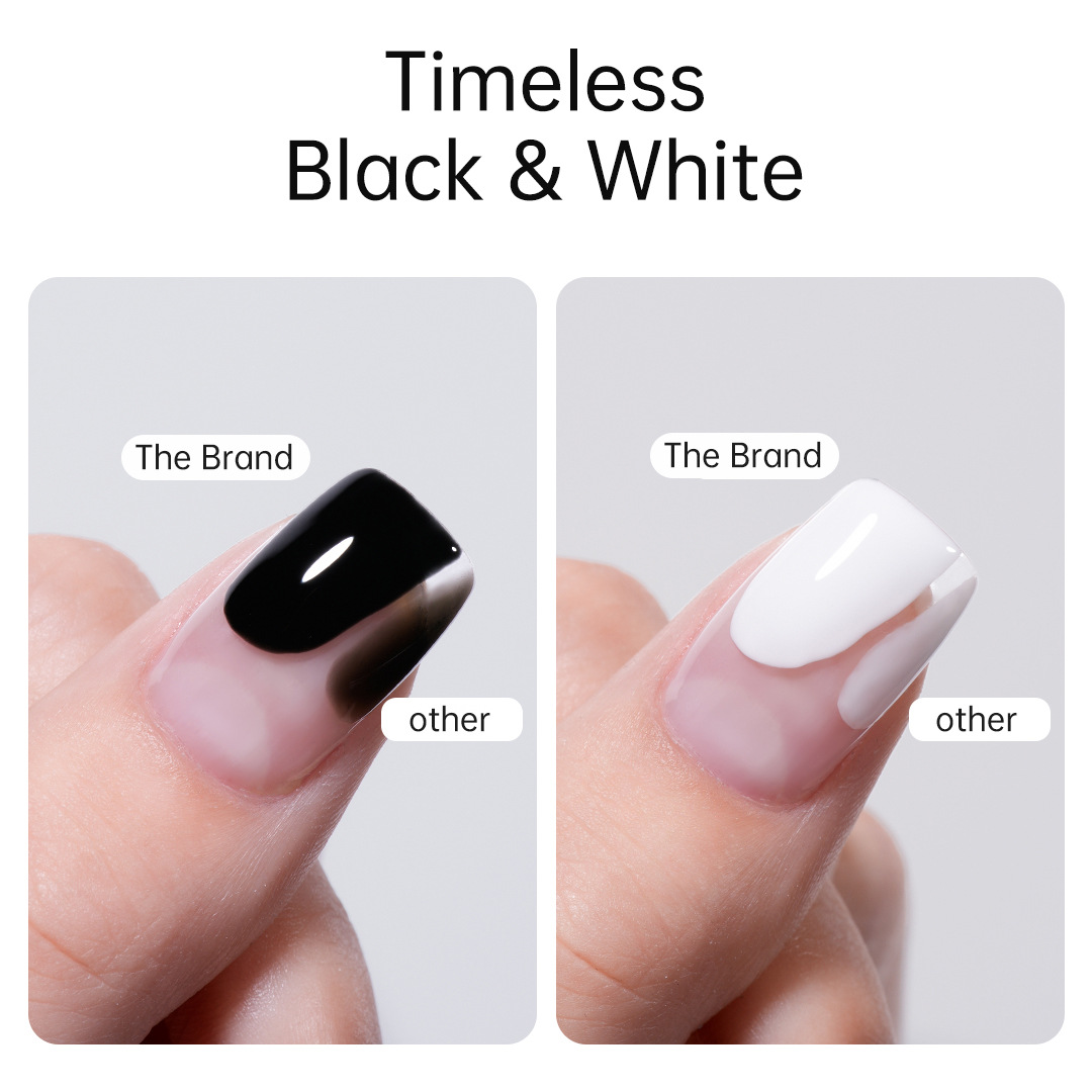 2025 nuevo color blanco blanco blanco puro blanco puro pegamento de manicura tienda de uñas colores populares