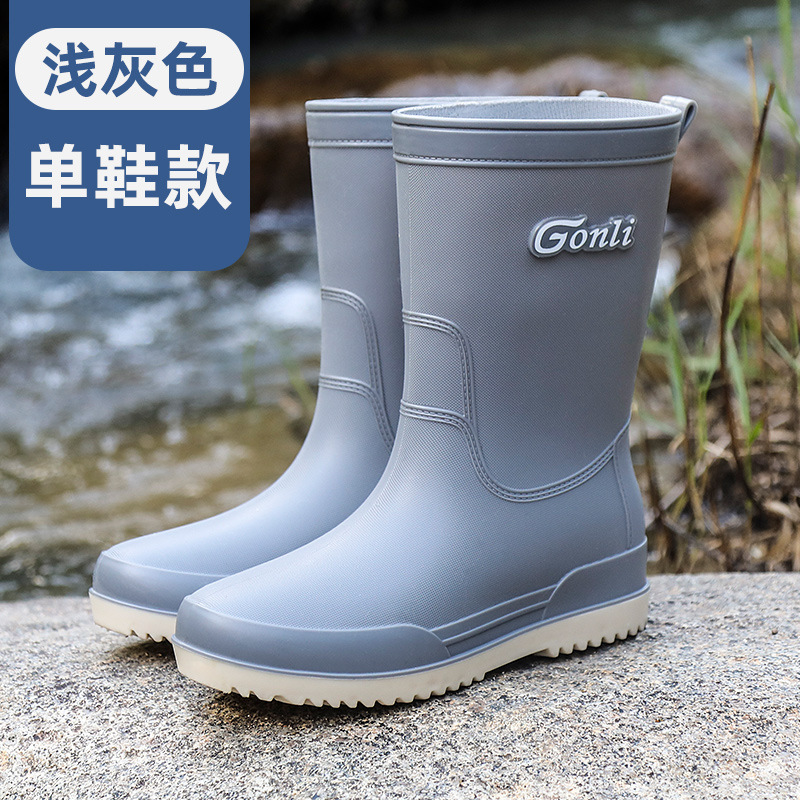 Botas de lluvia de mujer zapatos de lluvia de mujer 2023 nuevas botas de lluvia de barril alto para mujeres comercio exterior de Corea del Sur al por mayor transfronterizo
