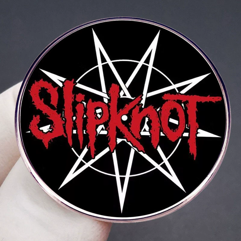 Брошь Slipknot из металла, музыкальная заколка-значок, декоративные аксессуары