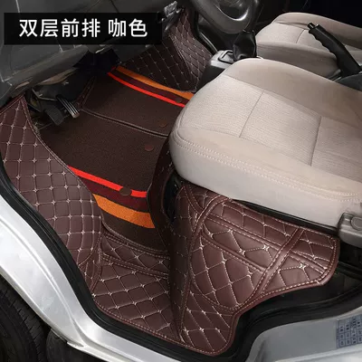 Universal Foot Pad — Double Row New Cross X1 Small - fully-surrounded-double-layer-coffee-color-cross-king-x3-front-row