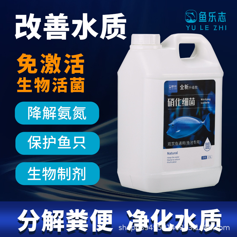 硝化细菌鱼池水产养殖场水族降解氨氮净水剂硝化活菌鱼缸养鱼专用