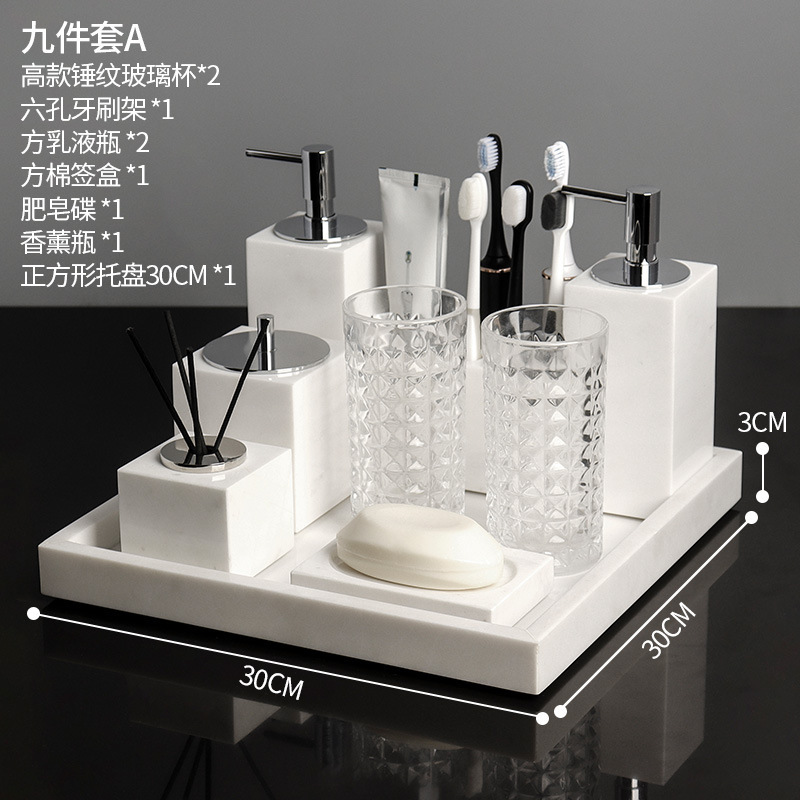 Rosa rojo jazz blanco nueve piezas A