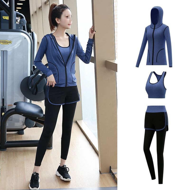 Fitness Sportswear Suit Women's Exercise Clothes Women's Autumn and Winter Yoga Suit Gym Running New Quick-Drying Clothes Fitness Sportswear Suit Women's Exercise Clothes Women's Autumn and Winter Yoga Suit Gym Running New Quick-Drying Clothes