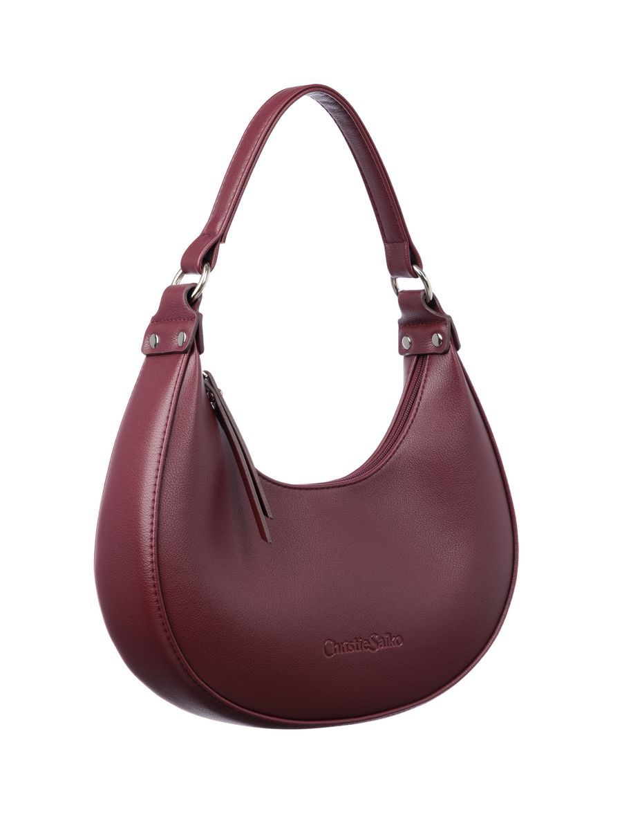 Saddle Bag Bags Type Women's Small Pu Leather Solid Color Classic Style Zipper Saddle Bag