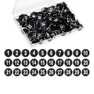 Cross-border New 1--100 Digital Serial Number Pin Digital Thumbtacks Map Drawing Board Counting Mark Nail Digital I-shaped Nails