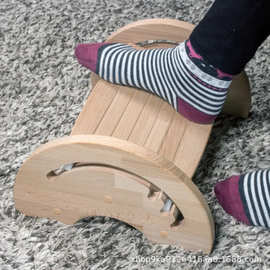 跨境木质脚踏凳可调节脚踩凳马桶凳浴室脚凳竹木脚踏板步凳