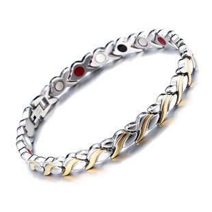 Cross-Border Temu European and American Men and Women Small Fish Wheat Ear-Shaped Magnetic Bracelets Color-Preserving Alloy Jewelry Magnet Bracelets and Anklets