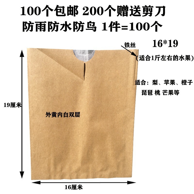 Pera a prueba de insectos, lluvia, mango, níspero, naranja, anti-granada, manzana, cítricos, pájaro, bolsa, melocotón, granada, bolsa de papel Ehime