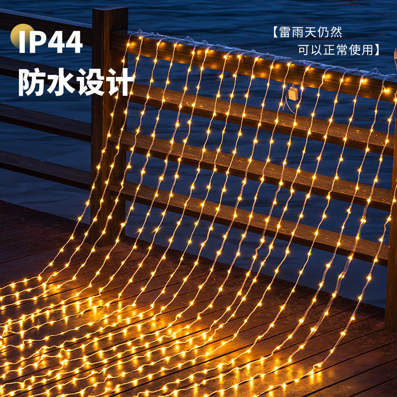 lámpara exterior lámpara de cascada solar lámpara de agua corriente lámpara impermeable jardín LED estrella de color color balcón decoración lámpara de atmósfera image 4