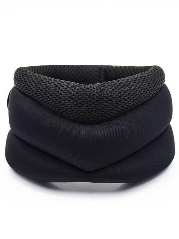 Cuello de protección de tres secciones para evitar la baja cabeza y la columna cervical fijación de la columna cervical tracción corrector esguince movimiento ajustable calentamiento transfronterizo