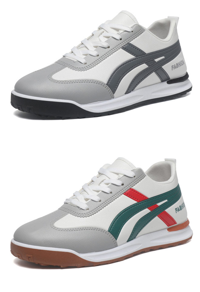 Giày nam kiểu Forrest Gump cổ thấp, sneaker vải phối màu, đế cao su, thoáng khí, phong cách Hàn Quốc — 101 Da Nam - Xanh Quýt [Hộp], 101 Da nam - Xám [Hộp], 101 Da nam - Đen [Hộp] chi tiết 25