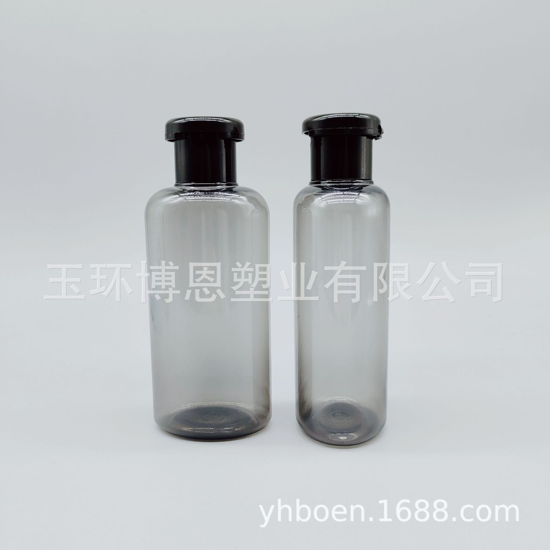 厂家供应  180ml洗发水瓶  翻盖沐浴露瓶子  PET材质透明塑料扁瓶