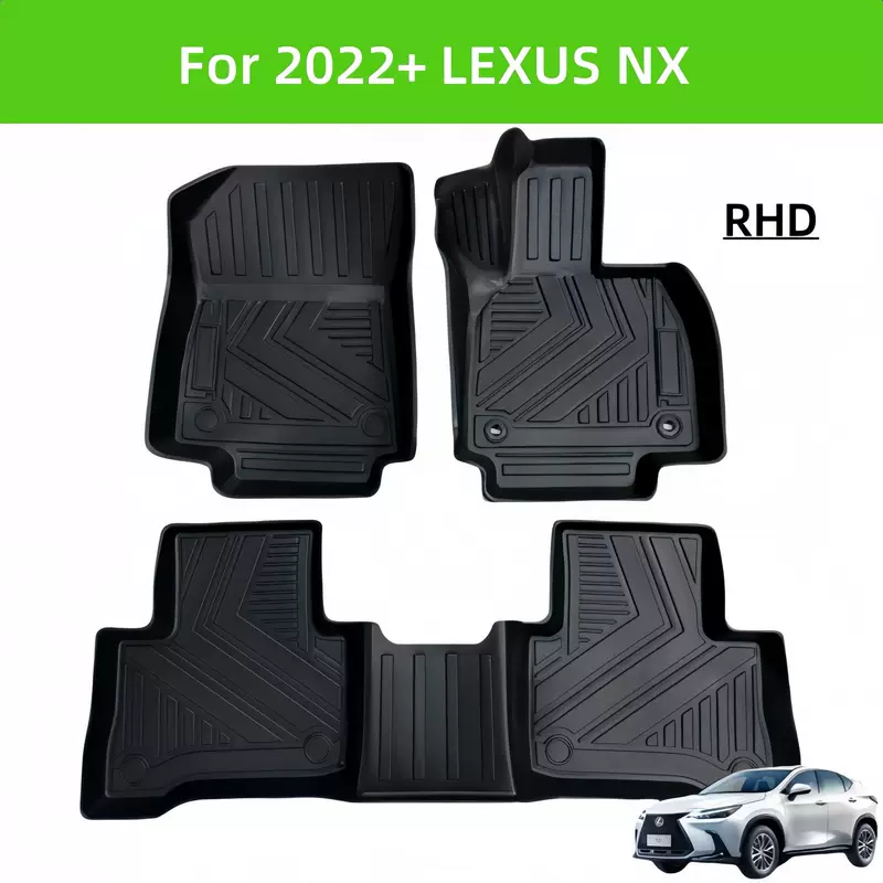 Коврик для пола автомобиля из ТПЕ для Lexus NX 2022+ RHD, коврик багажника