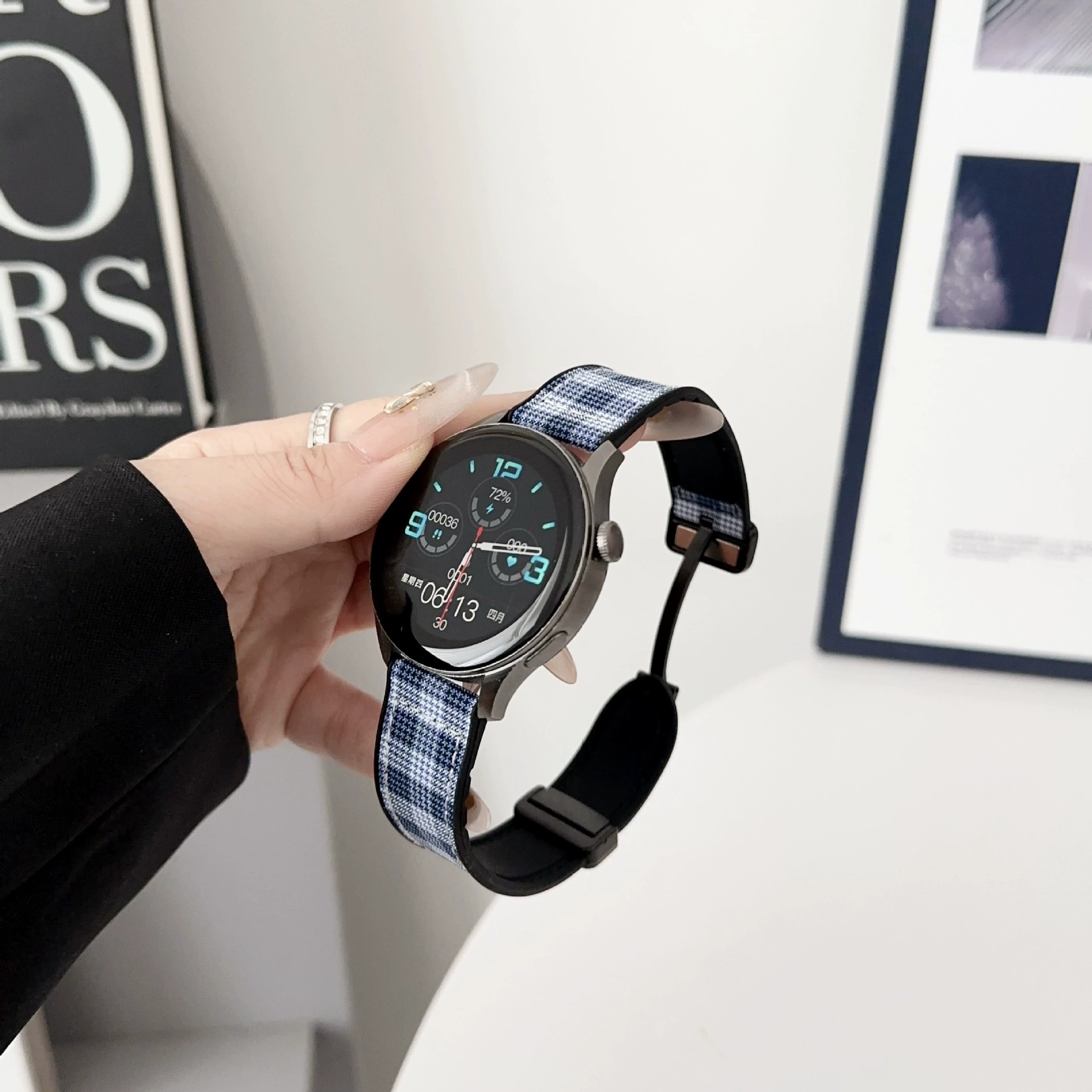 Скотч-клатч кожаный силиконовый нашивка подходят для Apple iwatchs10s98 ремешок Huawei fit321 Xiaomi 8/9pro