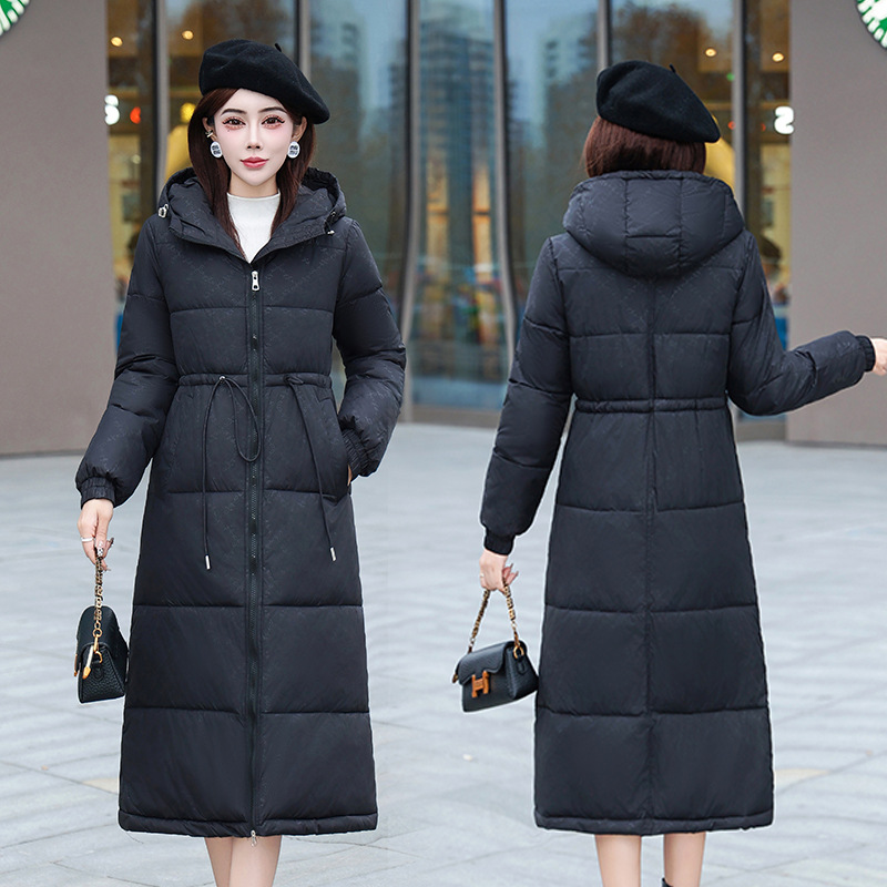Comercio exterior ropa de algodón mujer 2025 invierno nuevo estilo coreano delgado chaqueta de algodón plumón de moda delgada chaqueta de algodón largo