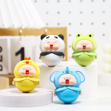 萌宠可爱啵啵不倒翁摆件车载中控台办公室装饰品摆饰儿童生日礼物