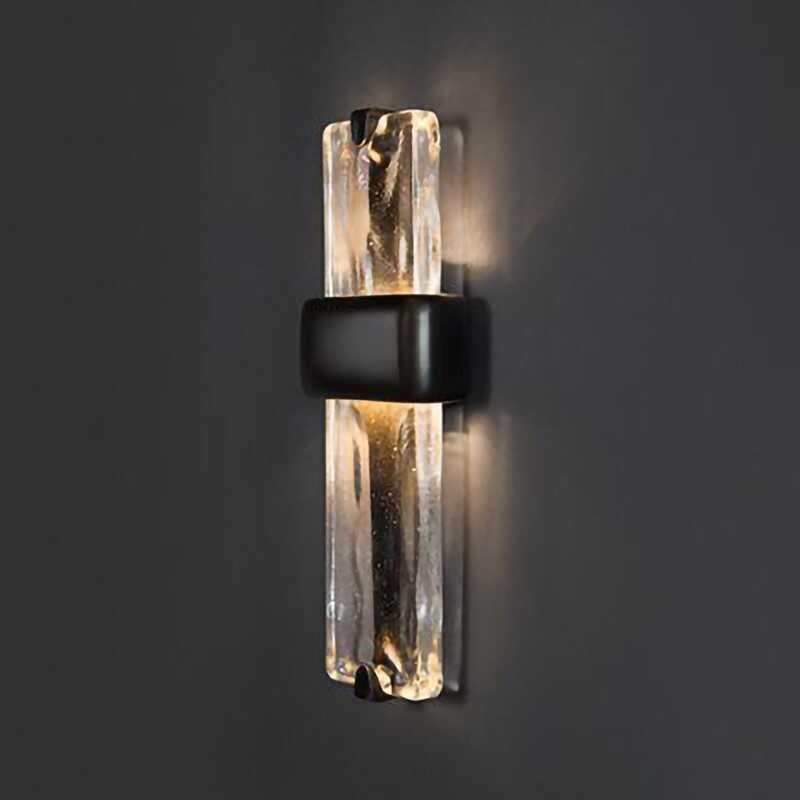 Pasillo retro estilo americano lámpara de vinos casa de paneles de agua lámpara de pared cristal nuevo dormitorio pared de fondo sala de estar de lujo