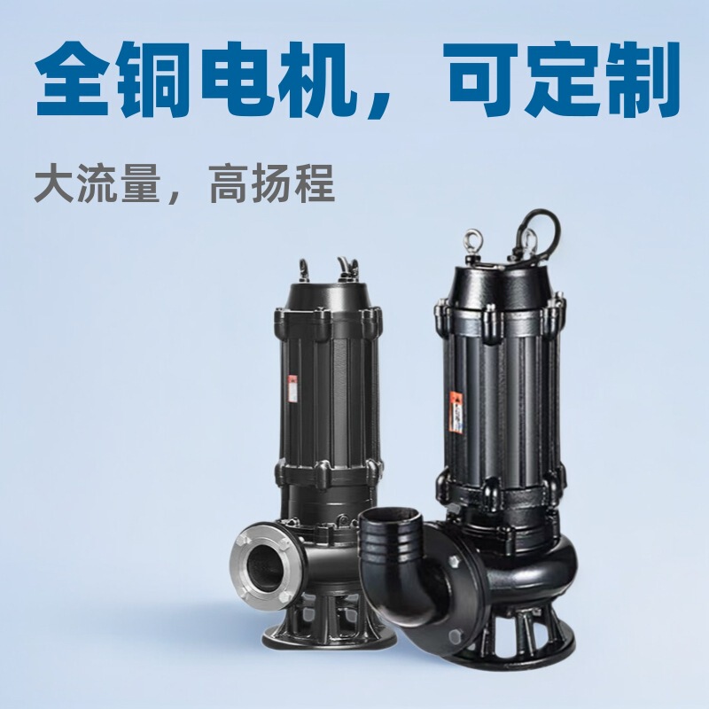 Wq Submersible Sewage Pump 380V Stirring-Type Submersible Pump Jywq Sewage Pump with Coupling Lift Pump High-Lift Sewage Pump
