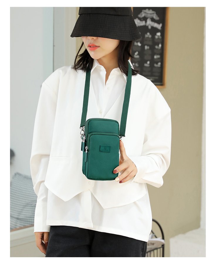 Nuevo bolso de mensajero de un solo hombro, bolso de mensajero, casual de gran capacidad para todo fósforo, bolso de nailon para mujer, mini bolso portátil para mujer