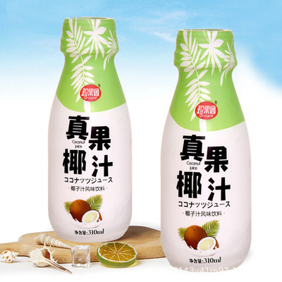 Coconut Juice 310ml*12 Full container Happen Hainan Coconut milk Coconut milk fruit juice Fruity Drinks