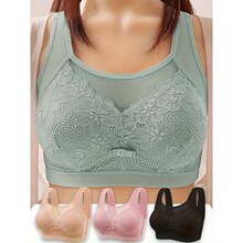 V 37216 Comfortable Large Size Straps Bralette ����Ĩ����