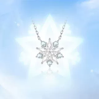 冰雪魔法王昭君项链女极寒精灵锁骨链小众设计感甜酷风ins神秘感