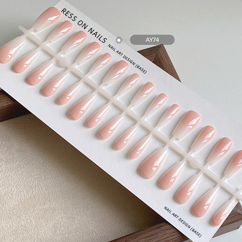 Pure hand-sprayed nail-wearing special nail piece finished prefabricated bare strip 30 high quality nail patch nail stickers