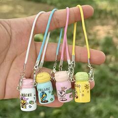 ミニケトル魔法瓶カップペンダントかわいい小さな牛乳瓶人形アクセサリーシミュレーション diy ウォーターカップアクセサリー卸売