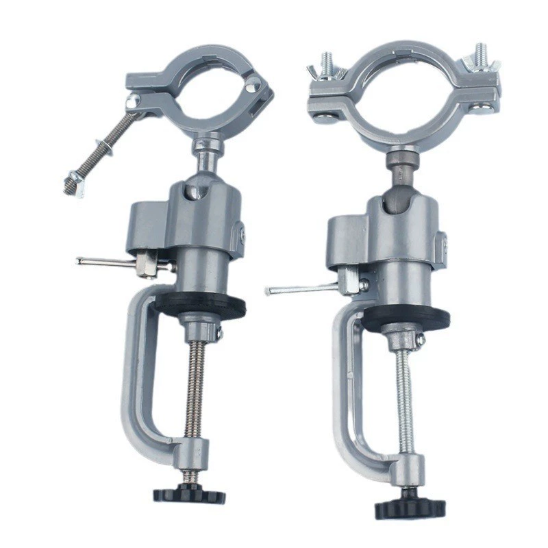 Прямые поставки с завода: универсальный поворотный струбцина-столик из алюминиевого сплава с вращением на 360 градусов для электродрели и шлифовальной машины, многофункциональный.