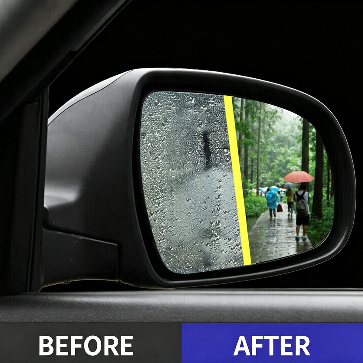 YT0505 Car Glass Anti-Fog Agent, specifically for cross-border sales, is a hydrophobic coating designed to prevent fog and rain on rearview mirrors and car windows