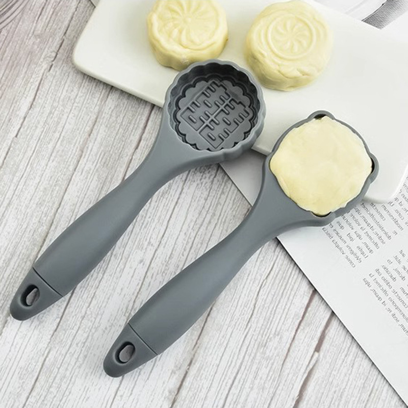 塑料中式月饼模具 家用DIY按压式糕点印具烘焙工具冰皮月饼模|undefined