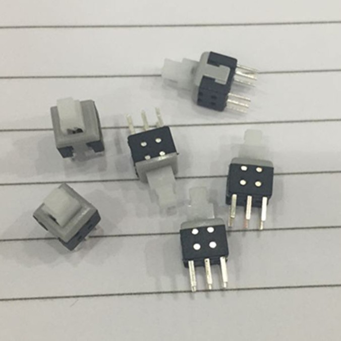 PB-22E60 自锁开关5.8*5.8 双排自锁 六脚    环保ROHS