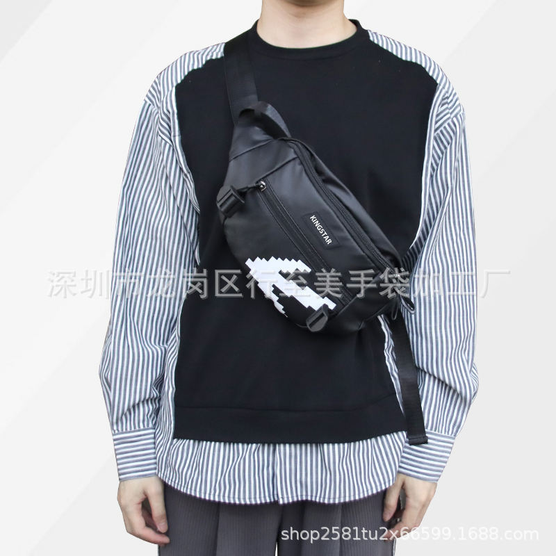 Custom Logo Hiking Travel Waist Bag Waterproof Designer Nylon Crossbody Shoulder Zipper Pack Phone Purse