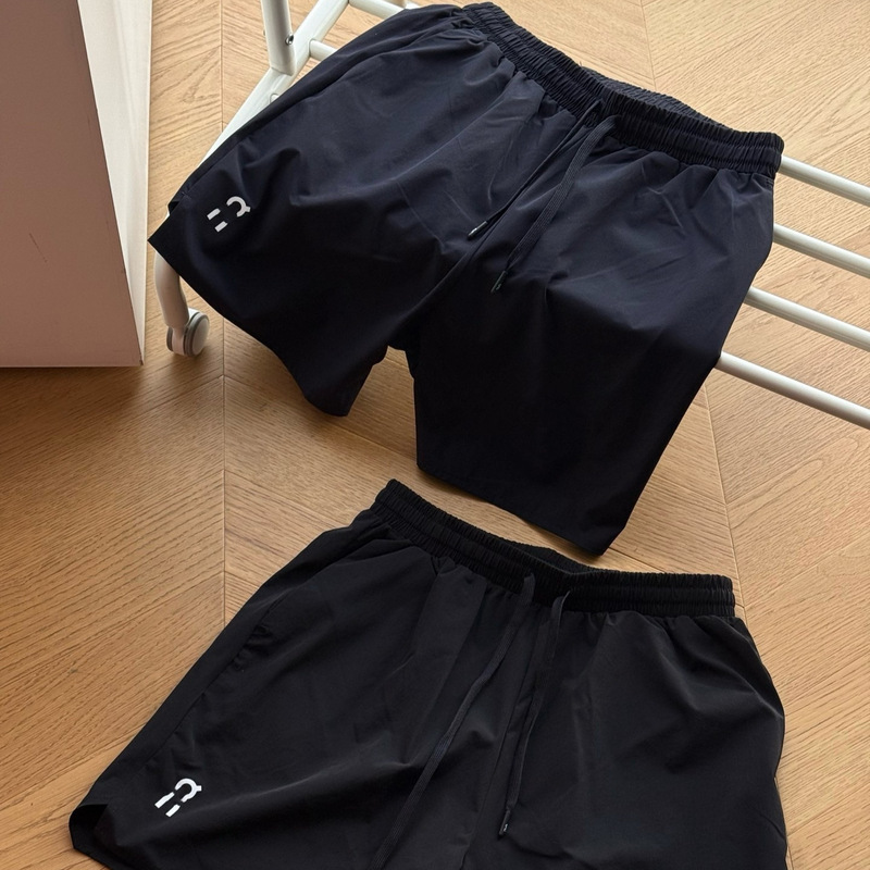 Cross-Border High-Quality 0N Drawstring Printed Outdoor Cycling and Running Breathable Sweat-Wicking Men's and Women's Sports Technology Quick-Drying Shorts
