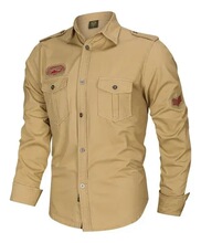 E 40937 Men Long Sleeve Shirt Casual休闲衬衫