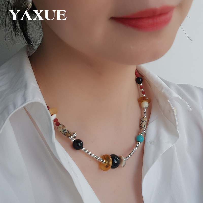 原创小众设计串珠项链配饰女个性百搭度假风锁骨链跨境欧美饰品|undefined