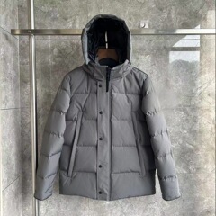 大鹅2048新款连帽白鸭绒羽绒服男女冬季加厚保暖外套简约百搭
