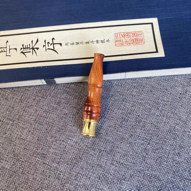 黑檀木烟斗烟嘴木质烟斗过滤烟嘴手把件烟斗可拆洗烟具古朴雕龙|undefined