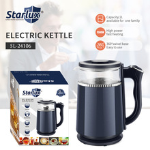 外贸电热水壶蓝光高硼硅耐高温玻璃烧水壶电热壶家用电热大容量