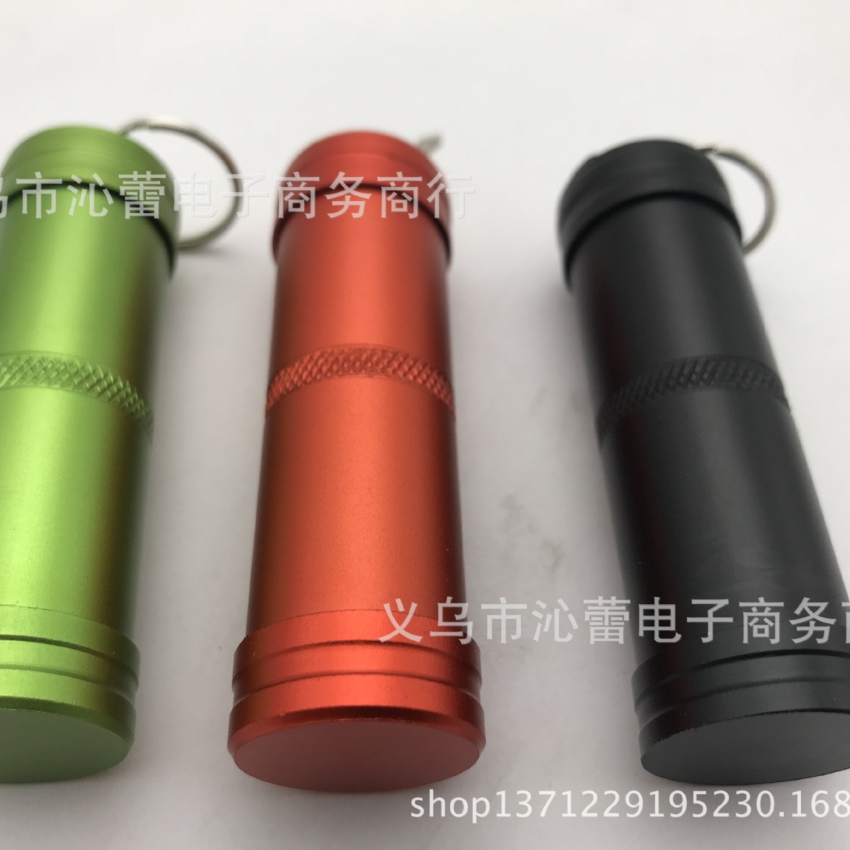 铝合金全密封防水罐 户外急救药瓶 金属防水仓 钥匙扣EDC求生装备