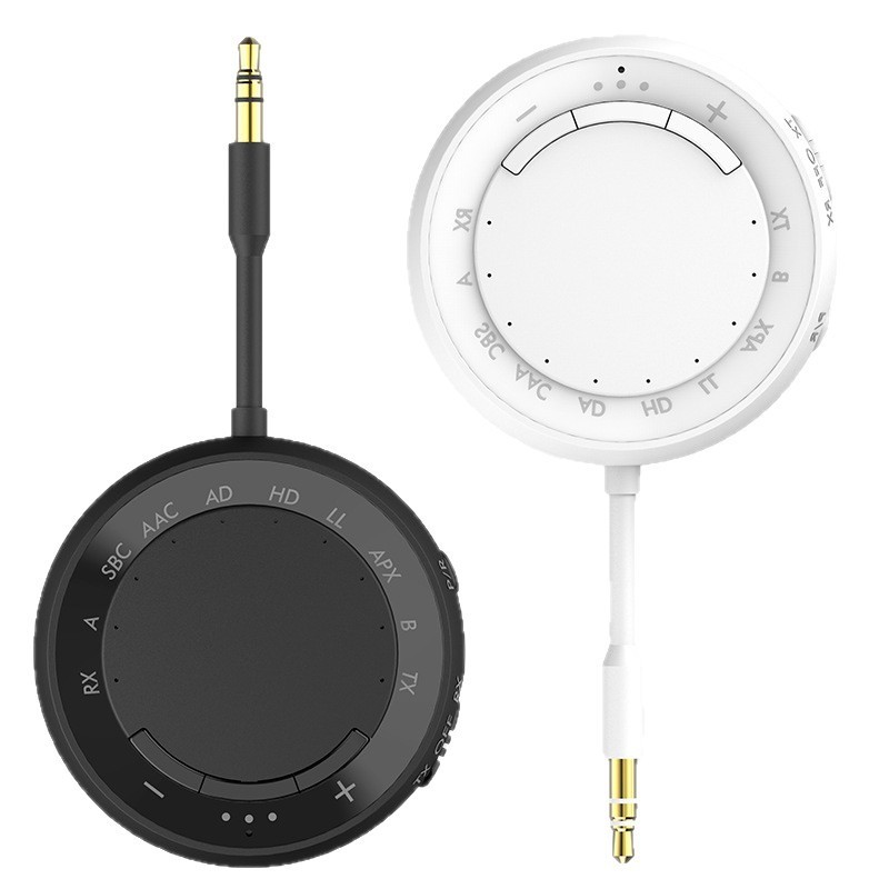 新しいプライベートモデル 5.4 ツーインワン高通低遅延 Bluetooth トランスミッター 1 対 2 車 AUX Bluetooth レシーバー|undefined