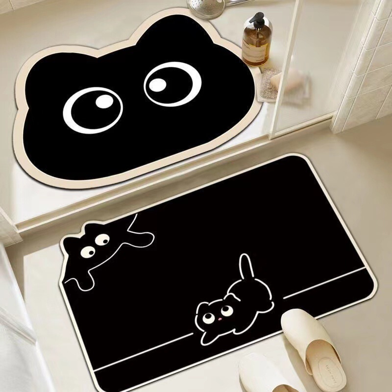 Cross-border Cartoon Special-shaped Floor Mat Two-piece Set Household Toilet Toilet Door Mat Absorbent Dirt-resistant Non-slip Foot Mat Cross-border Cartoon Special-shaped Floor Mat Two-piece Set Household Toilet Toilet Door Mat Absorbent Dirt-resistant Non-slip Foot Mat