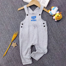 新款婴儿连体裤宝宝洋气休闲背带裤新生儿纯棉工装裤外贸童装批发