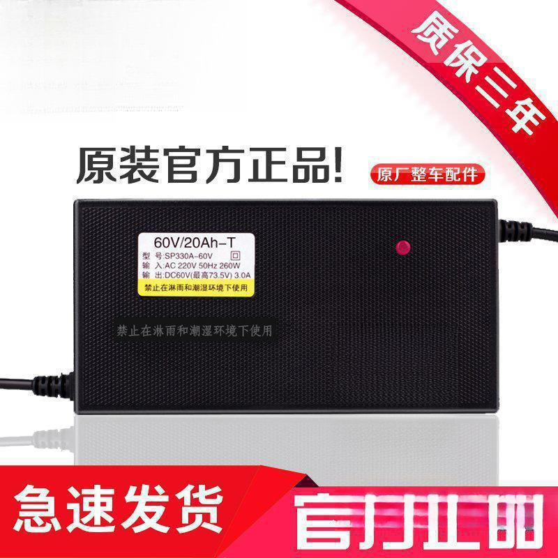 雅原装电动车电瓶充电器48V12AH60V20AH72伏30新国标充电器