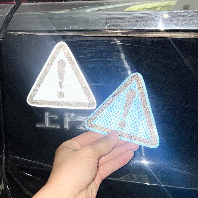 三角警告反射シール安全警告シール車体の傷を遮る創造的な個性的な装飾自動車シール|undefined