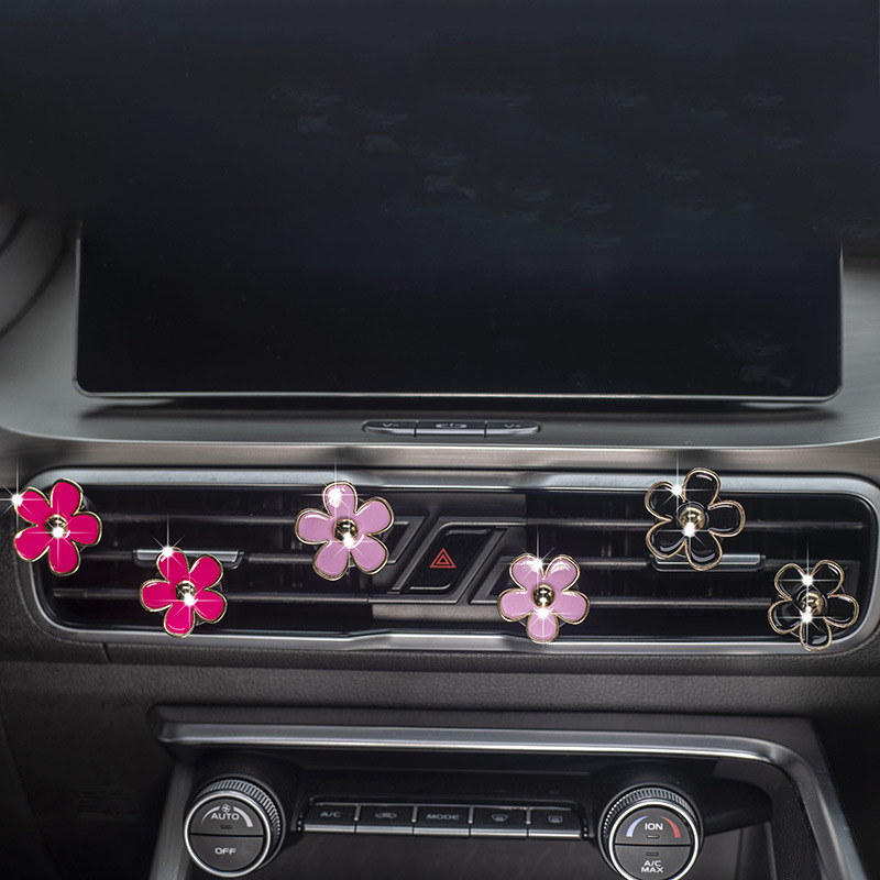 향기로운 데이지 블랙 파우더 로즈 레드 믹스 6 장