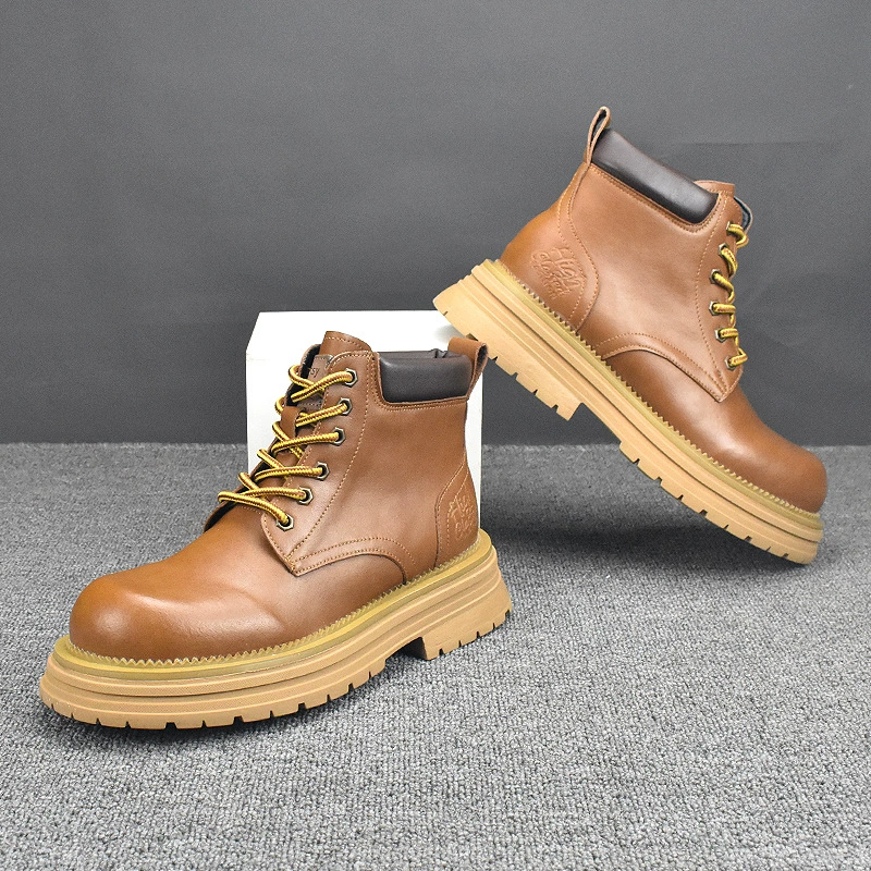 Осенне-зимние Ботинки Martin Ботинки Челси Новые модные Универсальные британские дышащие ботинки в Корейском стиле Мужские ботинки Короткие ботинки