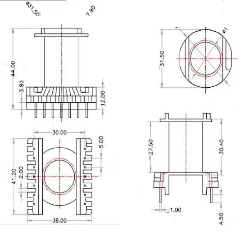 ER42トランススケルトンER42电木骨ER4220縦型スケルトンBOBBIN 7-7|undefined